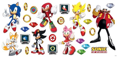 Sonic the Hedgehog Wall Decals - Peel and Stick Characters Set
