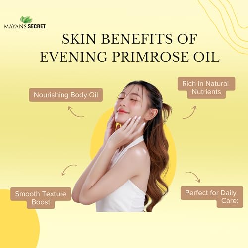 USDA Organic Evening Primrose Oil - Cold Pressed Skin & Hair Moisturizer