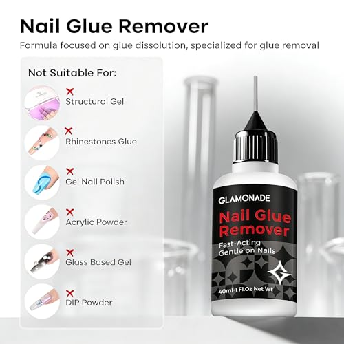 Glamonade Pinpoint Nail Glue Remover - Non-Acetone, 40ML