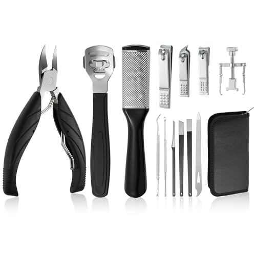 VOCOSTE 13-Piece Ingrown Toenail Care Kit - Professional Pedicure Set for Home & Travel