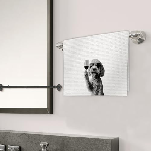 Goldendoodle Wine Kitchen Towels - Funny Decor for Dog Lovers