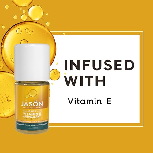 JASON Vitamin E Moisturizing Oil 32,000 IU - 1 Fl Oz for Skin Care