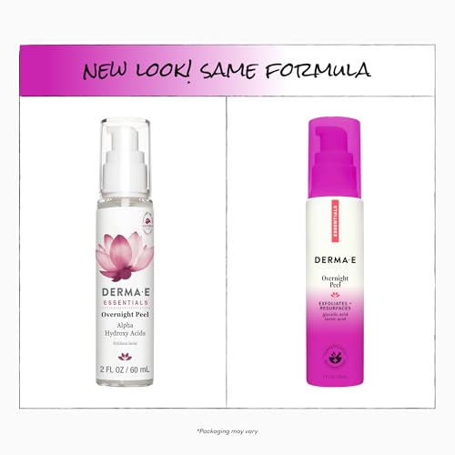Derma E Overnight Face Peel with Glycolic Acid - 2 Fl Oz
