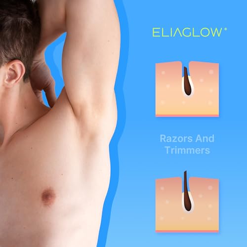 ELIAGLOW Hair Removal Cream for Men & Women - 4 Ounce, Gentle Formula for Intimate Areas, Body, Legs, Chest