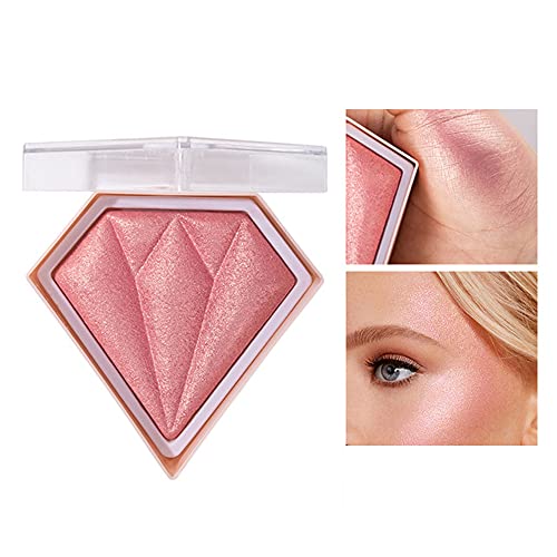 AKARY Mermaid Face Glitter Blush & Highlighter Pink Shimmer Makeup 0.28oz