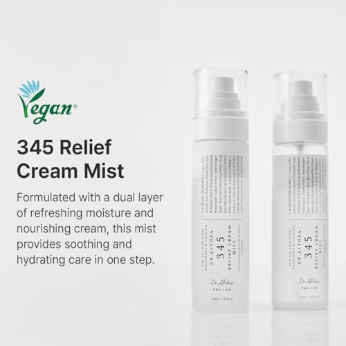 Dr.Althea 345 Relief Cream Mist 3.38 Fl Oz | Hydrating Soothing Facial Spray with Rice Extract | Vegan Korean Skincare
