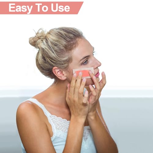 Charmonic Facial Wax Strips for Women - 60 Pcs Hair Removal Kit