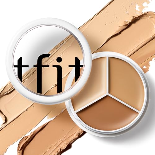 TFIT 3 Color Concealer Cream Palette - 01 Neutral, Full Coverage