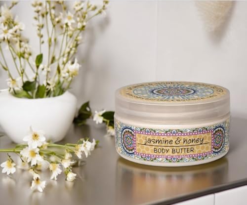 Greenwich Bay Jasmine Honey Body Butter 8oz - Deep Moisturizing Skin Care