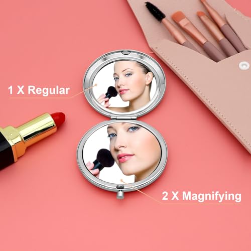 Gevody Silver Teacher Assistant Makeup Mirror - Appreciation Gift for Women