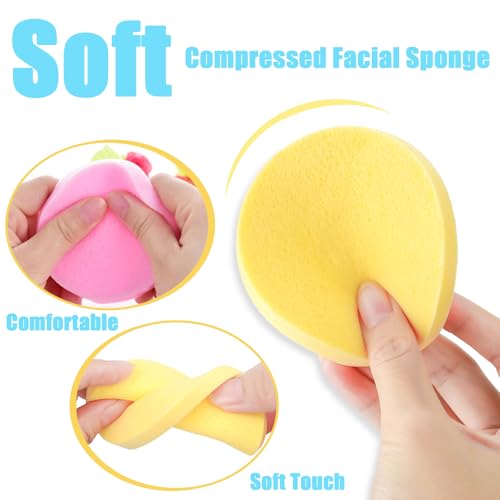 240 Pcs Compressed Facial Sponges - Soft Exfoliating Face Cleaning Pads