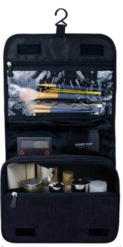 Sechunk Water-Resistant Toiletry Bag with Hanging Hook