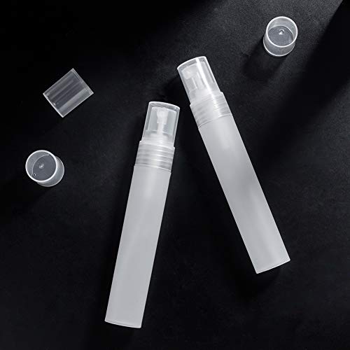 BENECREAT 12PCS 20ml Mini Plastic Spritzer Bottle Frosted Fine Mist