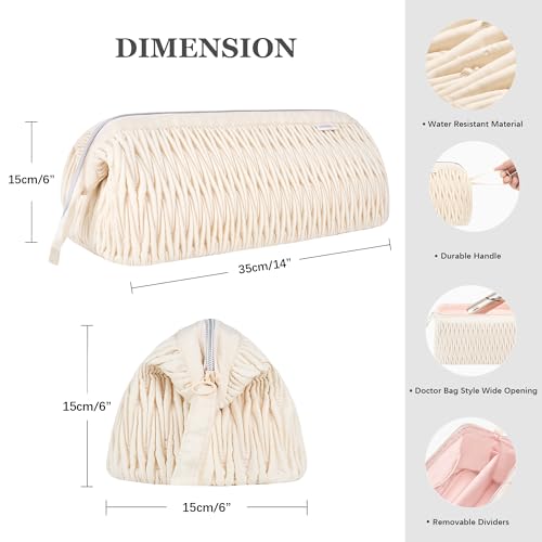 Leudes Beige Airwrap Travel Case for Shark FlexStyle & Dyson