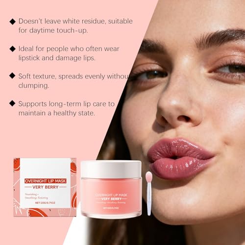 Berry Lip Sleeping Mask - Hydrating Overnight Lip Balm & Repair Treatment