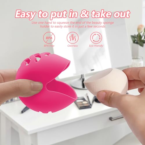 Silicone Makeup Sponge Case - Breathable Beauty Blender Holder