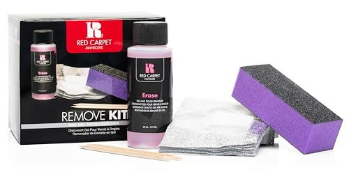RC Red Carpet Manicure Nail Gel Removal Kit for Professional & Home Use