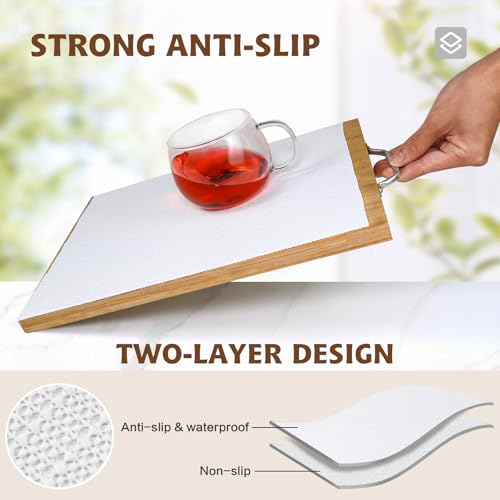 Non-Adhesive Shelf Liner 12in x 20FT - Waterproof & Non-Slip White