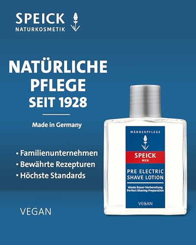 Speick Men Pre Electric Shave Lotion with Lavender Oil - 3.4 oz