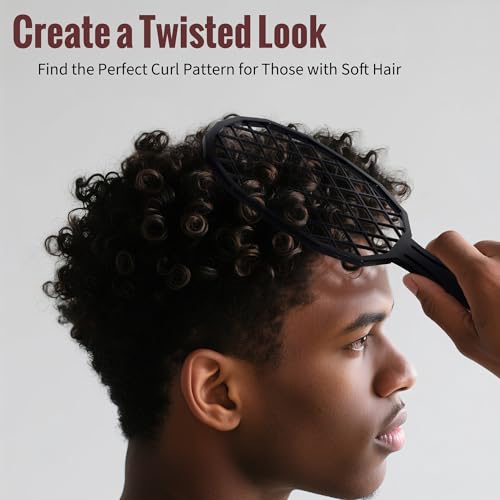 Belongtous Twist Hair Sponge Brush Set for Afro & Curly Hair