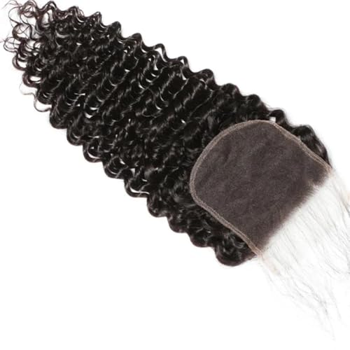 12 Inch Deep Wave HD Lace Closure - Natural Black Brazilian Hair