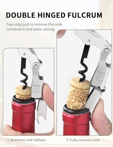 CORKAS 2-Pack Handcrafted Waiters Corkscrew Wine Opener