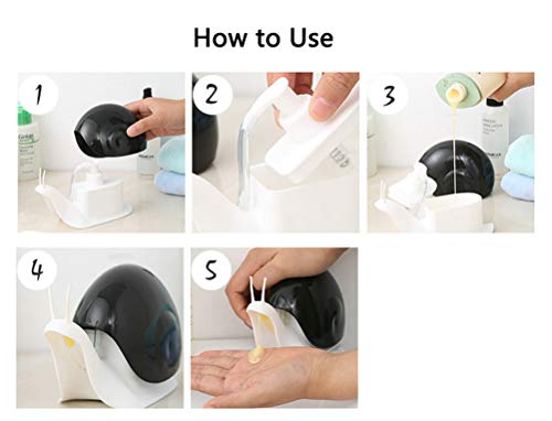 Cute Snail Soap Dispenser for Kitchen & Bathroom - 120ML