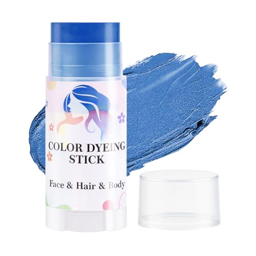 Blue Temporary Hair Color Stick - Waterproof & Non-Sticky Dye