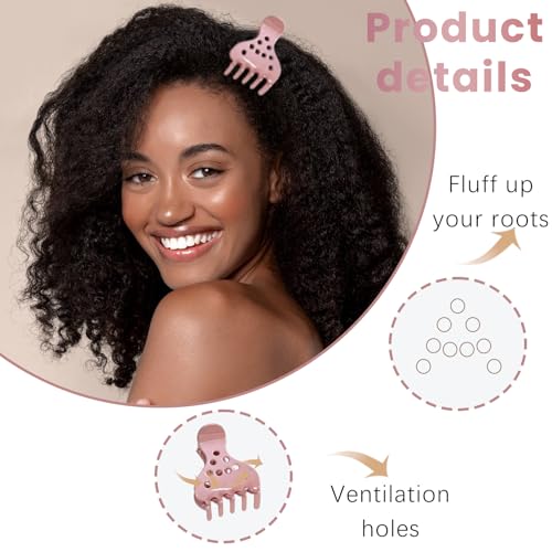 Ceoyiler Pink Root Lifting Hair Clips 8-Pack for Voluminous Curls & Fine Hair