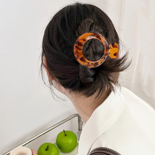 4 Pack Small Flat Hair Clips for Thin Hair - Non-Slip Jaw Clamps