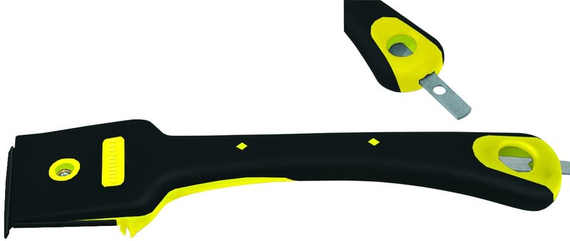 ALLWAY FE4 4-Edge Soft-Grip Scraper with File for Wood and Painting Applications, 2-1/2"