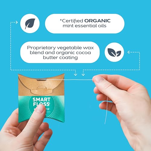 drTung's Smart Floss Mint 90ft Expanding Dental Floss Pack of 2