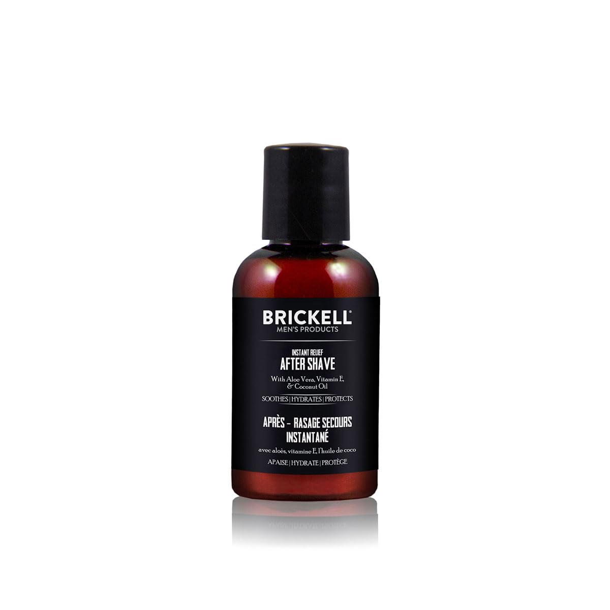 Brickell Men's Instant Relief Aftershave for Men, Soothing After Shave Balm to Prevent Razor Burn, With Aloe, Vitamin E, and Hyaluronic Acid, 2 Ounce, Unscented