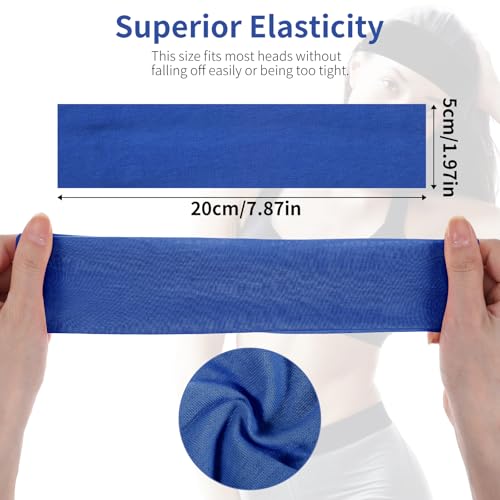 Mabor 3-Pack Non-Slip Headbands for Women & Men | Elastic Sweat-Absorbing Workout Bands