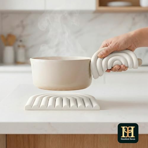 Heat-Resistant Silicone Trivets for Hot Dishes - Set of 2