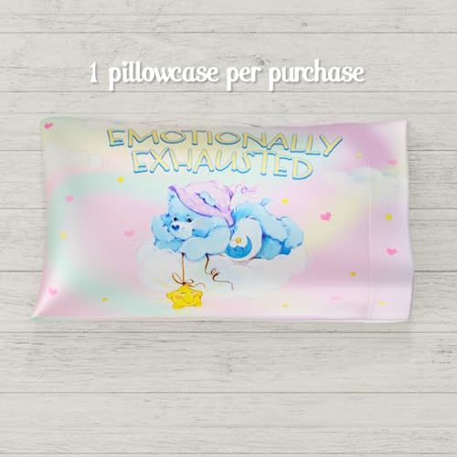 Care Bears Satin Pillowcase 20x30 - Soft & Smooth for Hair & Skin