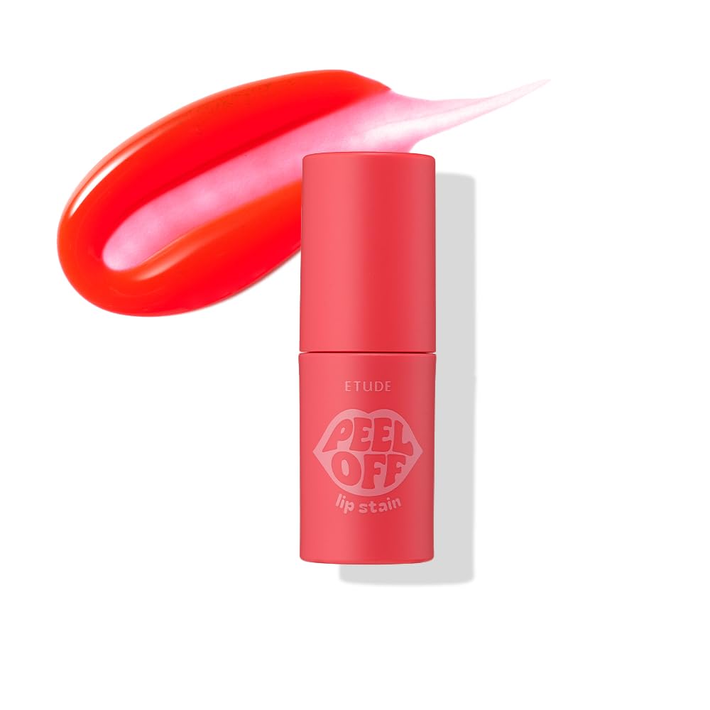 ETUDE Dear Darling Peel Off Lip Stain - Pink Flash | Hydrating Hydrogel Tint, Long-Lasting & Waterproof Lip Color