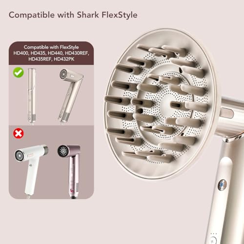 TOSAGE Extra Large 6.3-Inch Diffuser Attachment for Shark FlexStyle