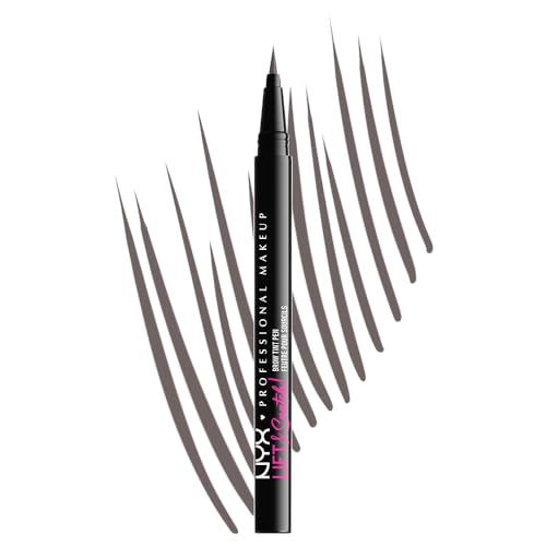 NYX Lift & Snatch Eyebrow Tint Pen - Gray Black, Buildable Micro-Tip