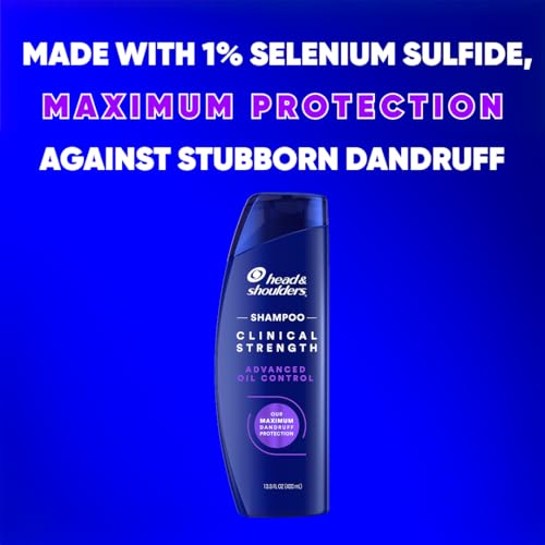 Head & Shoulders Clinical Strength Anti-Dandruff Shampoo with 1% Selenium Sulfide, 13.5 fl oz