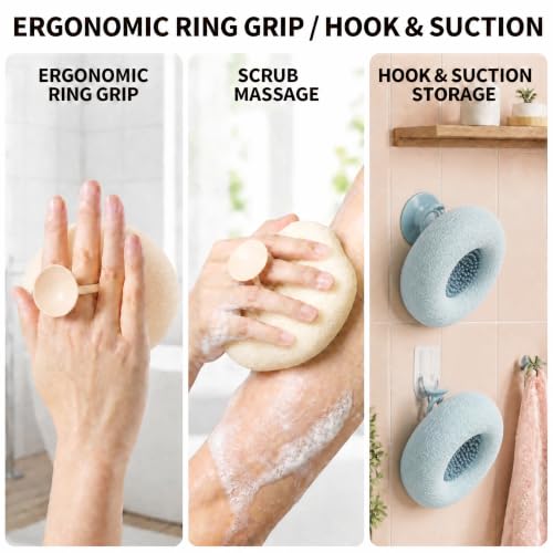 4-Pack Silicone Bath Ball Sponge Set for Gentle Exfoliation
