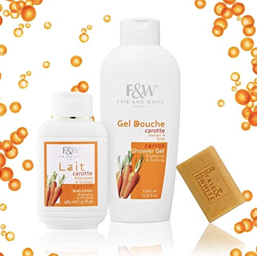 FAIR & WHITE Carrot Exfoliating Soap - Nourishing 200g