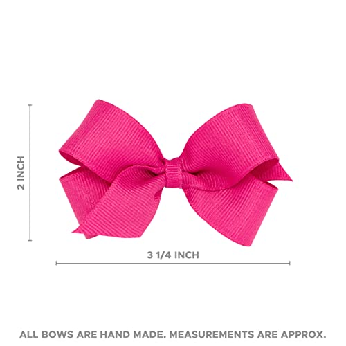 Wee Ones Light Orchid Mini Grosgrain Hair Bow with No-Slip Clip