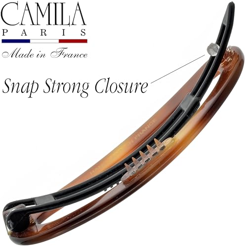 Camila Paris Tortoise Shell 2.5-Inch French Hair Barrette Clip for Women & Girls