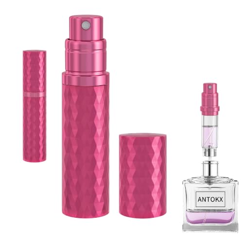 ANTOKX Rose Red 5ML Refillable Perfume Atomizer Travel Spray