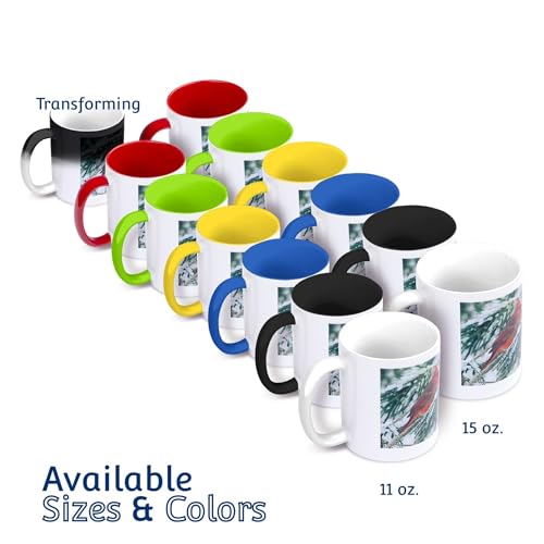 3dRose Maryland Crab Two-Tone Mug - 11oz Ceramic Coffee Cup