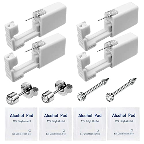 Nose and Ear Piercing Kit - 2 Pack Gun Set for Beginners