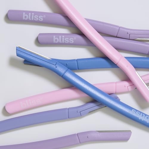 Bliss Stainless Steel Dermaplaning Tools 12 Pack for Exfoliating & Hair Removal