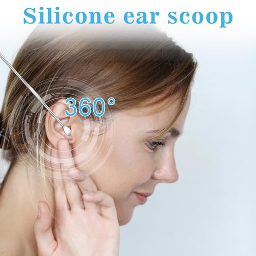 50 Pcs Stainless Steel Ear Spoon Set - Safe, Reusable Ear Wax Removal Tools