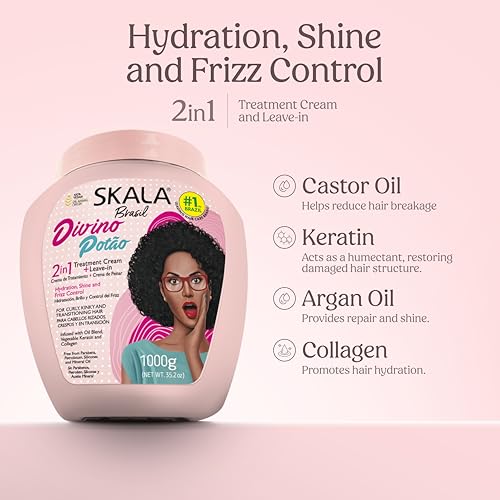 SKALA Divino Potão 2-in-1 Hair Treatment Mask & Leave-In for Curly Hair